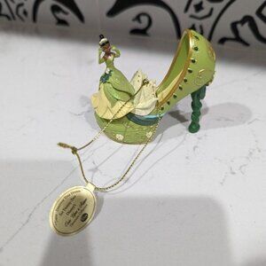 NWT Bradford Exchange Once Upon a Slipper Disney Shoe Ornament Tiana Discover Yo